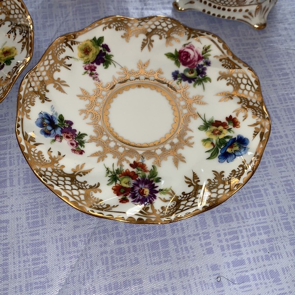 Authentic Limoges France Peint A La Main Tea Set! - Picture 5 of 16